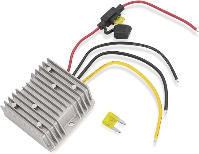 12V DC Converter voor Golfkarren - 240W Spanning Reducer met Waterdichte Bescherming
