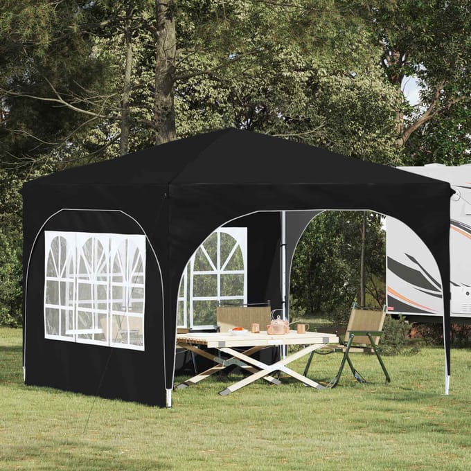 vidaXL - Pop-up - Feesttent - 290 - x - 290 - x - 245 - cm - Antraciet