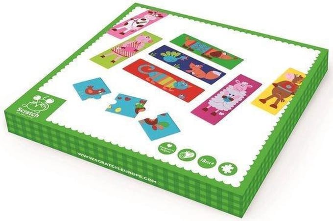 Scratch Preschool Puzzel Gekke Dieren