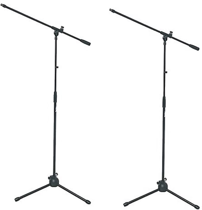 PROEL RSM180 Microfoonstandaard met Tripoid-basis en nylon scharnier (microfoonhouder niet inbegrepen) mat zwart