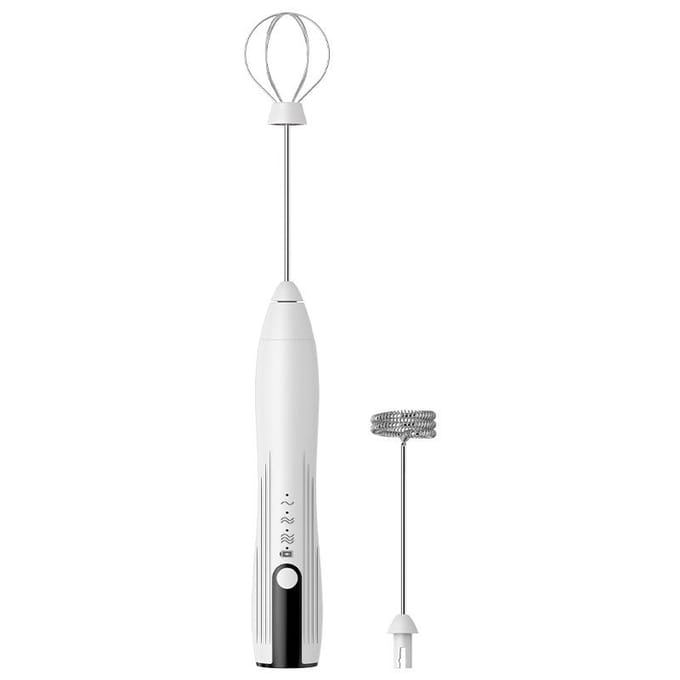 Elektrische melkopschuimer USB oplaadbare schuimmaker mixer koffie crème cappuccino drank opschuimstaafje handheld eiklopper 3 snelheden