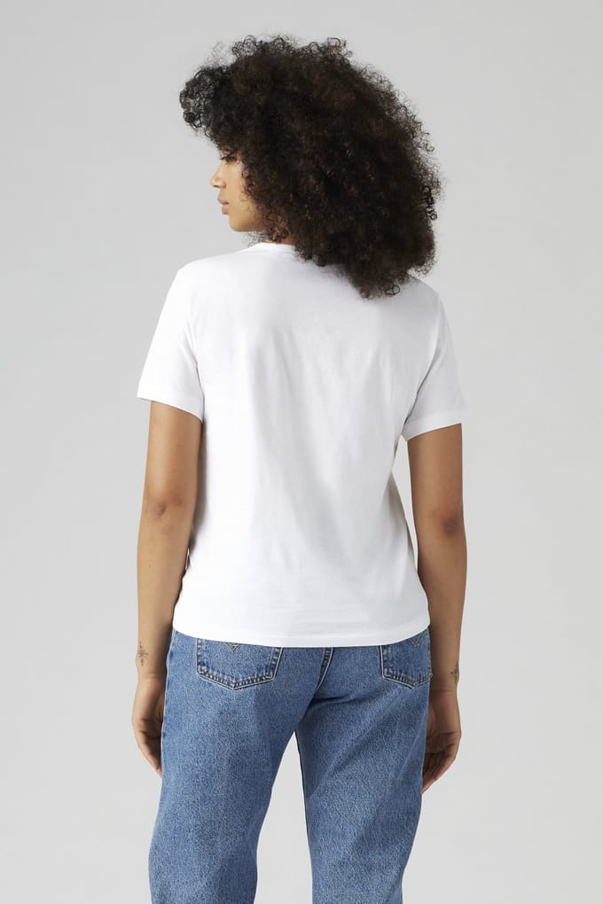Levi's Graphic Iconic Tee Vintage Bw W/co White Taglia: M | Maglie Sportivi Outlet | Donna | Bianco