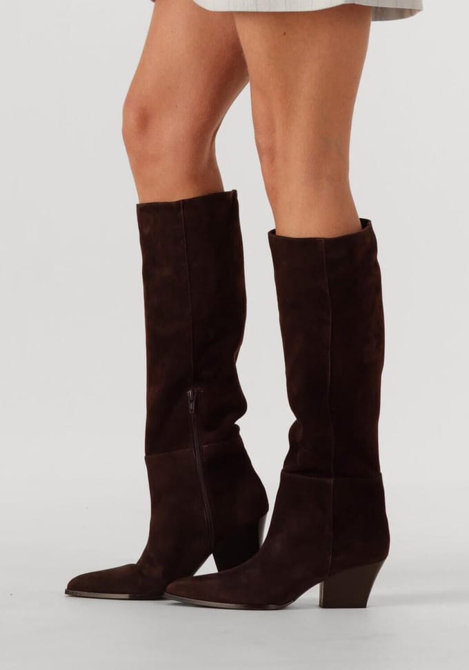 Omoda 31190 Laarzen - Suède - Dames - Bruin - Maat 39