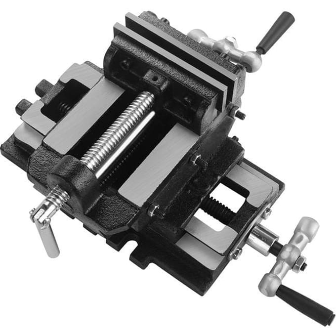 Kraft&Dele Kruisbank 100mm - Precisie voor Frezen en Boren