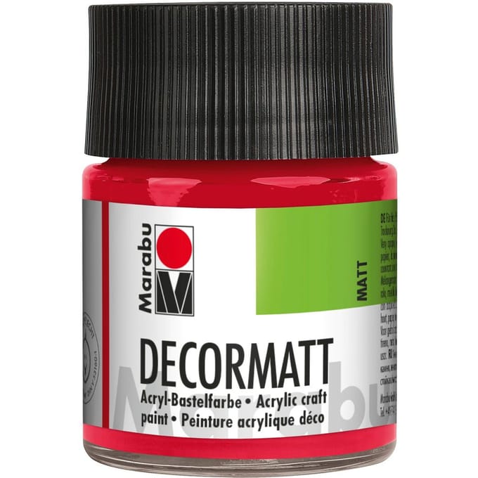 Marabou Decormatt, 50ml - Kersenrood
