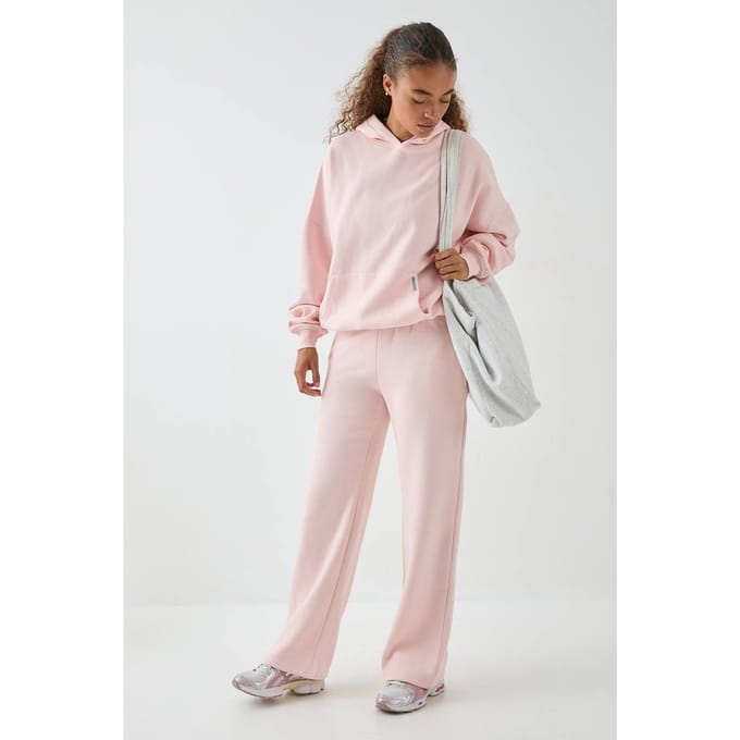 Dames Dsgn Studio Petite Rechte Pijp Joggingbroek | Lichtroze | Maat: Medium