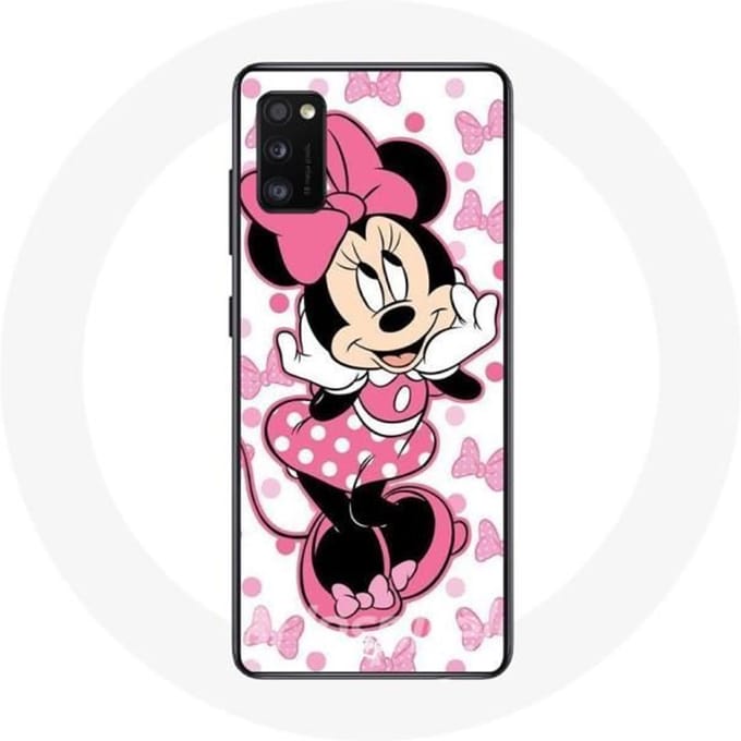 Coque Samsung Galaxy A41 Minnie Mouse Dessin animé mignon rose roze