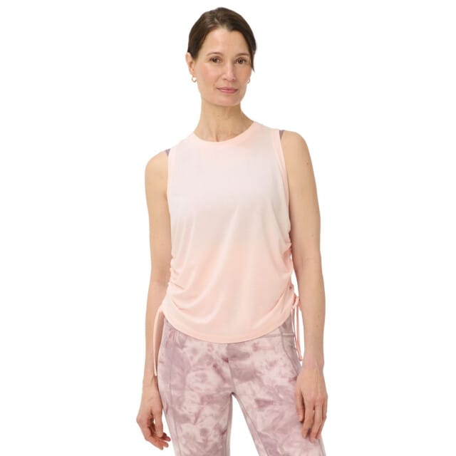 Sweaty Betty Sweaty Betty Soft Flow Studio Ruched Tank ROZE - Maat S