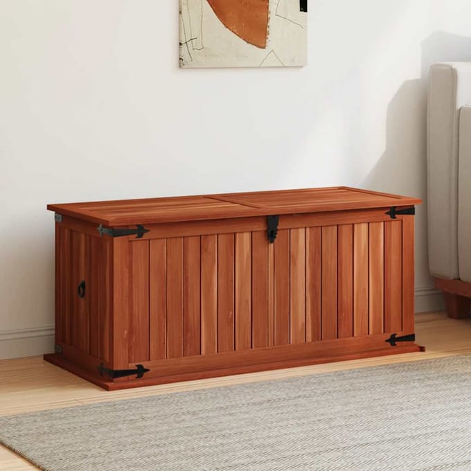 vidaXL - Opbergkist - 90x45x40 - cm - massief - acaciahout