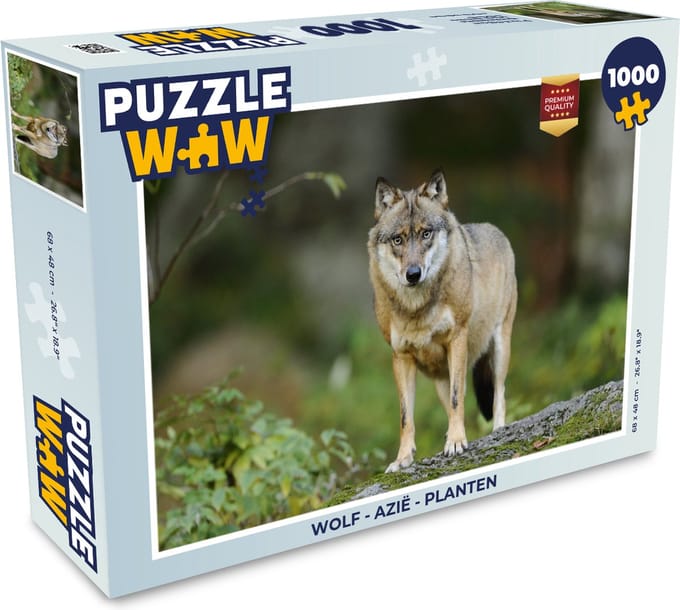 Puzzel Wolf - Azië - Planten - Legpuzzel - Puzzel 1000 stukjes volwassenen
