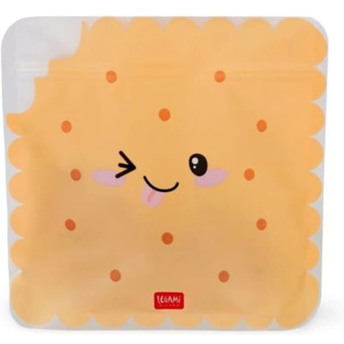 Legami herbruikbare snack- en lunch zakjes per 3 - cookie