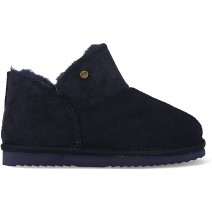 Warmbat Willow Suede Dames Sloffen - Donker Marineblauw