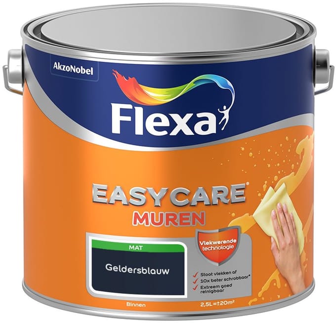 Flexa - Easycare Muren - Geldersblauw - Mengverf - 2,5 L