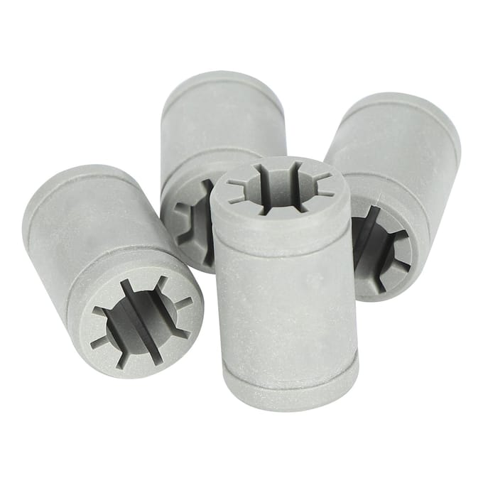 4pcs Arbre de Roulement Plastique Gris LM8UU Roulement Linéaire en Polymère Solide Pièces d'Imprimante 3D Accessoires pour gray