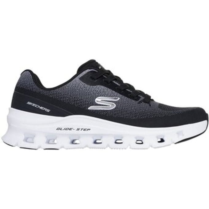 Skechers Heren Glide Step Pro Waverra Slip Ins Sneakers Black White