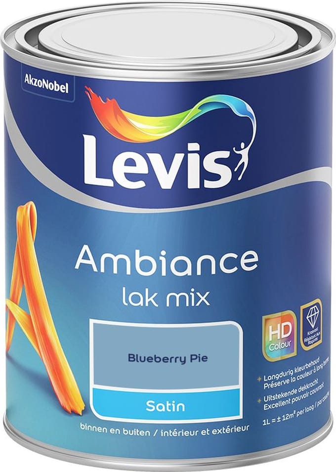 Levis - Ambiance Lak Satin Mix - Blueberry Pie - Mengverf - 1 L