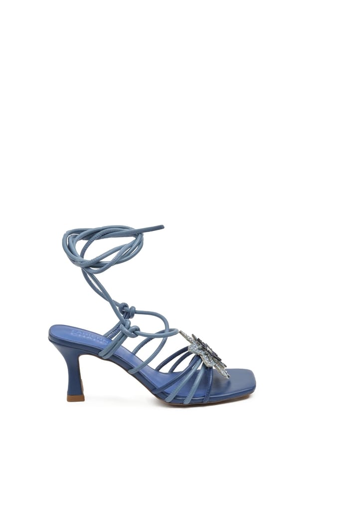 Fabienne Chapot Carrie Heel Denim Maat: 41 | Sandalen Outlet | Dames | Blauw