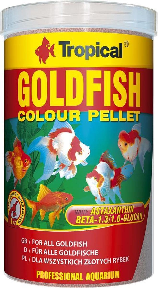 Tropical Goldfish Colour Pellet (1 Liter) - Goudvisvoer