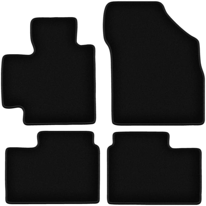 BASIC zwarte velours matten voor: Suzuki Ignis III hatchback (2015-)