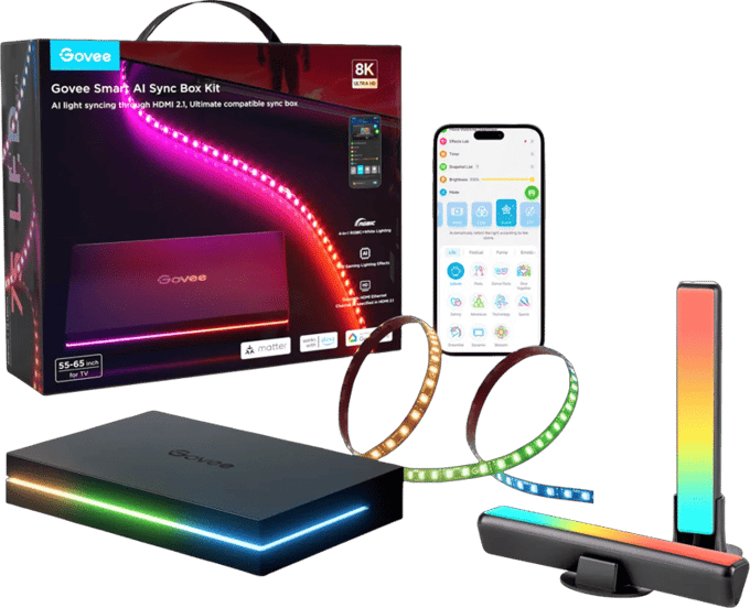 Govee Light Bars + Govee Smart AI Sync Box Kit
