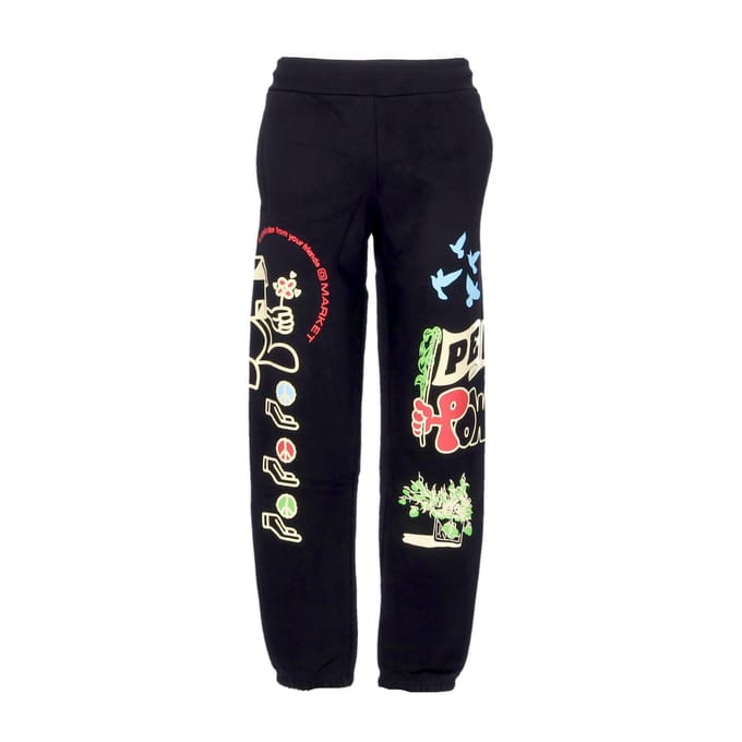 Heren joggingbroek Peace And Power joggingbroek zwart