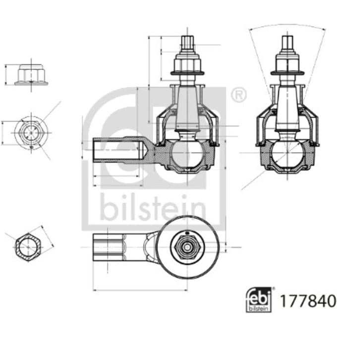 Spoorstangeinde FEBI BILSTEIN 177840