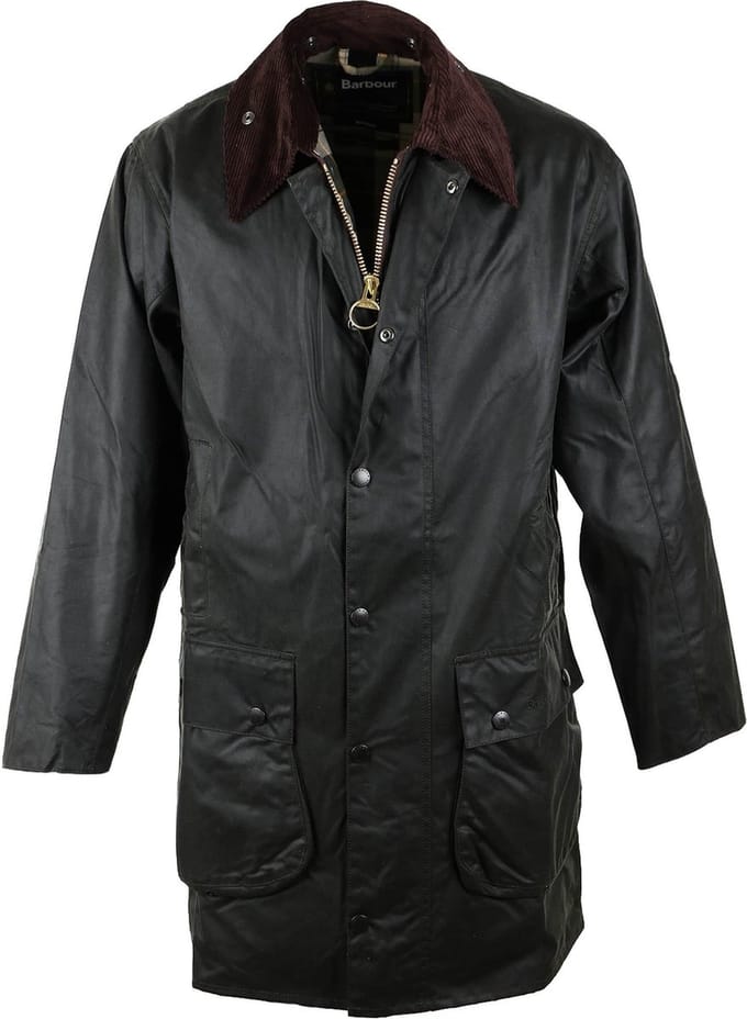 Barbour Border Wax Jas Groen - Maat 48 - Heren - Wax jassen