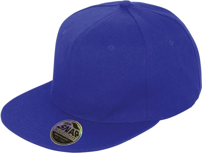 Result Bronx Original Flat Peak Snapback Cap RH83 - Sapphire Blue - One size