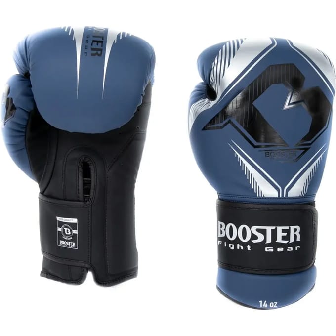 Booster Bokshandschoenen Bangkok - Blauw/Zilver - 12oz