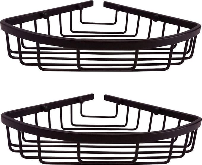 WillieJan Bad Doucherekje 66911 – Set 2 stuks – Aluminium – Zwart
