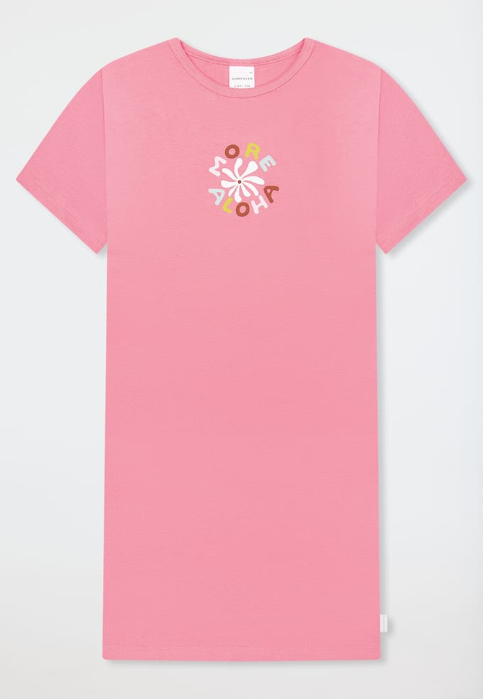 Nachthemd met korte mouwen, roze - Kids Nightwear 92