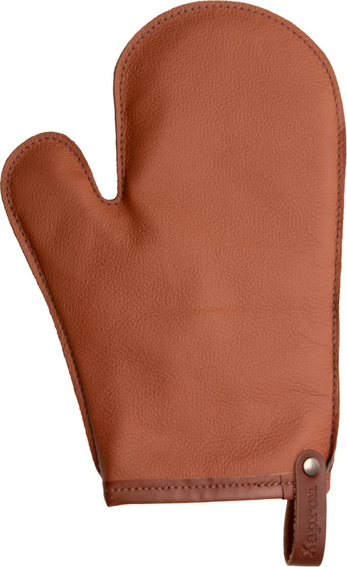 Xapron - Leren Ovenwant - Bovine Cognac leer - Luxe Leren Ovenhandschoen