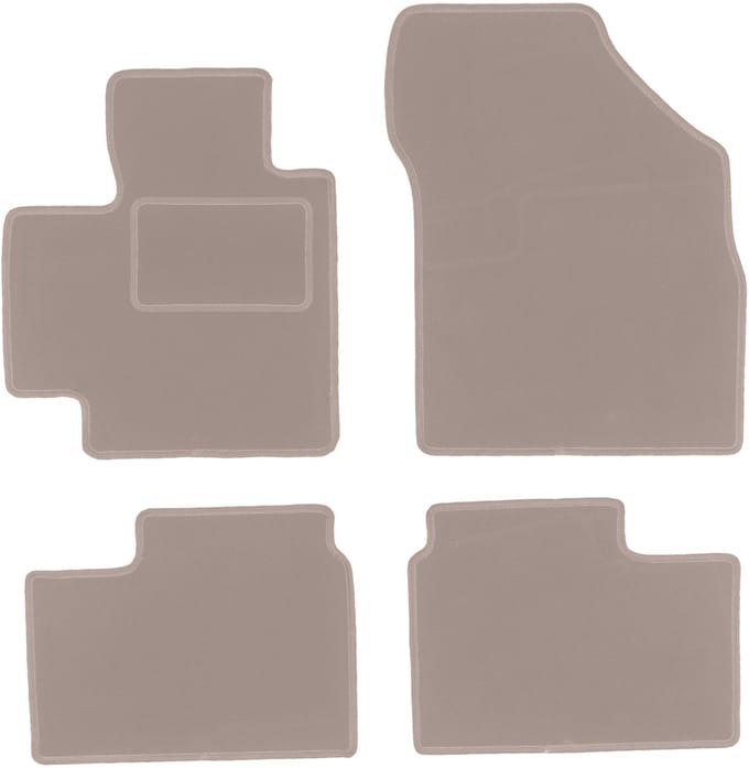 Beige velours matten voor: Suzuki Ignis III hatchback (2015-)