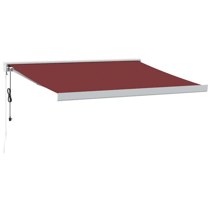 vidaXL - Luifel - automatisch - uittrekbaar - 350x250 - cm - bordeauxrood