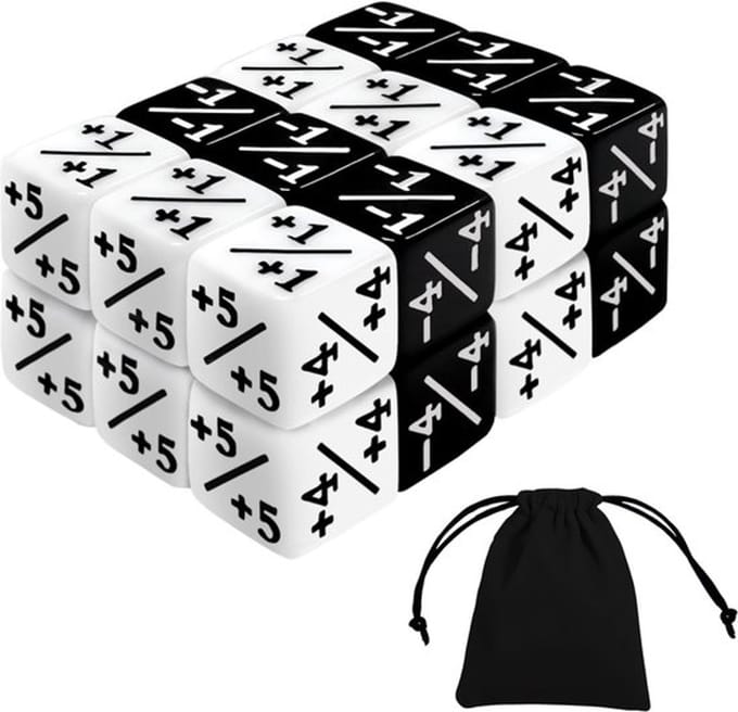 Allecto - D6 dobbelsteentellerset - 25-delige dobbelstenen set