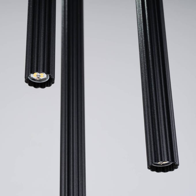 Sollux Lighting Hanglamp Arche - G9 - zwart - staal - 120x20x20cm