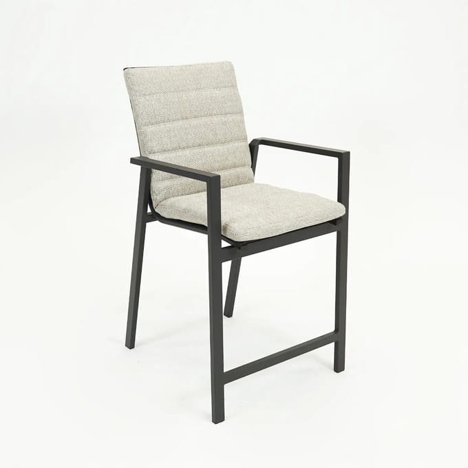 Barstoel Santiago Aluminium Houtlook - 34152