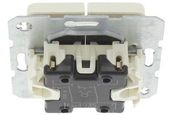 Berker M2 Serieschakelaar - Inbouw - Crème