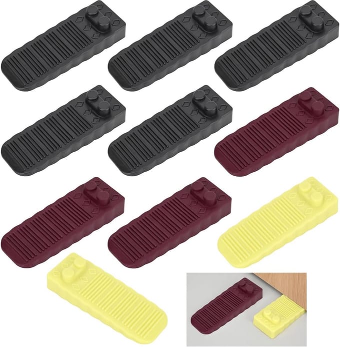 Verstelbare Deurstopper Set - 10 Stuks - Antislip en Krasbestendig