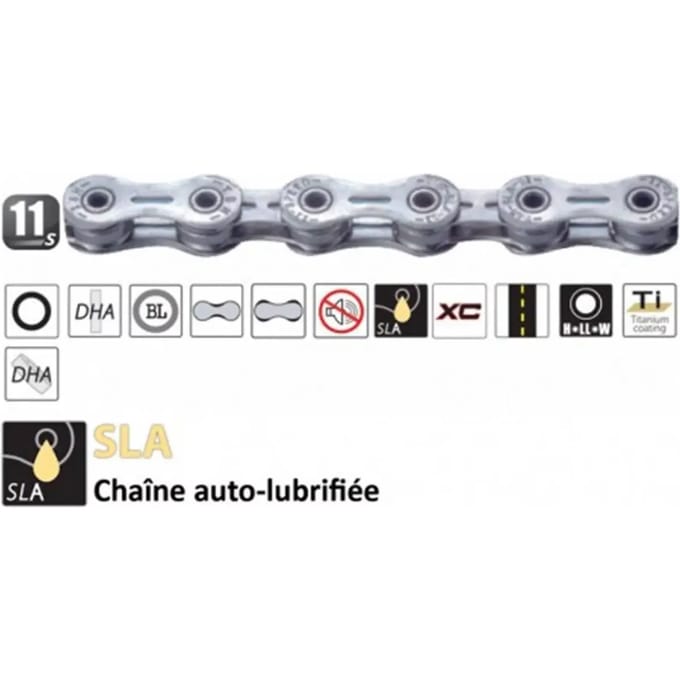 Zelfsmerende fietsketting Yaban 11V (907)