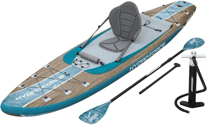 Hydro Force Freesoul Elite Opblaasbare 2-in-1 Stand-Up Paddleboard en Kayak Set 3.35 m