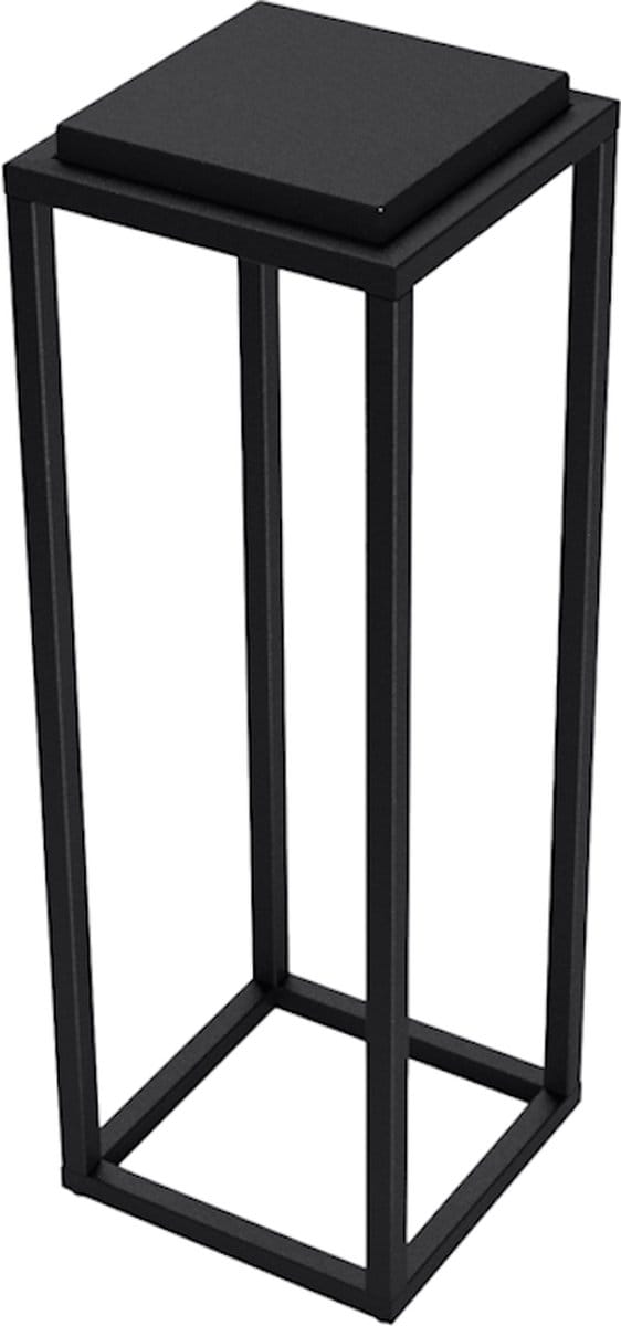 Steellish Light Zuil – Sokkel – Plantenzuil – Zwart – Metaal – 75 cm