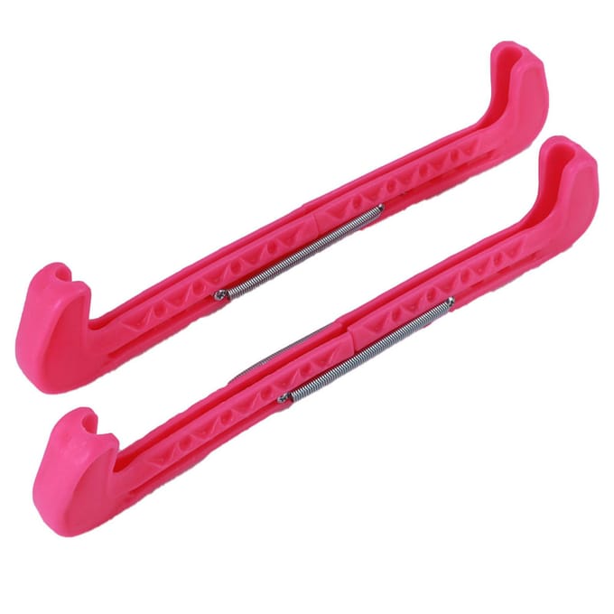 2 stuks verstelbare schaatsschoenhoezen, beschermhoes voor ijsmes, schaatsbeschermer, roze roze