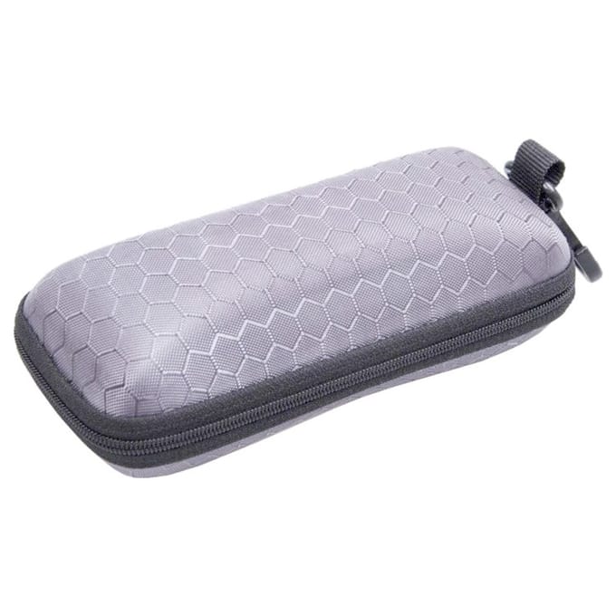 Fako Bijoux® - Brillenkoker - Hard Case - Met Clip - Honingraad - Grijs