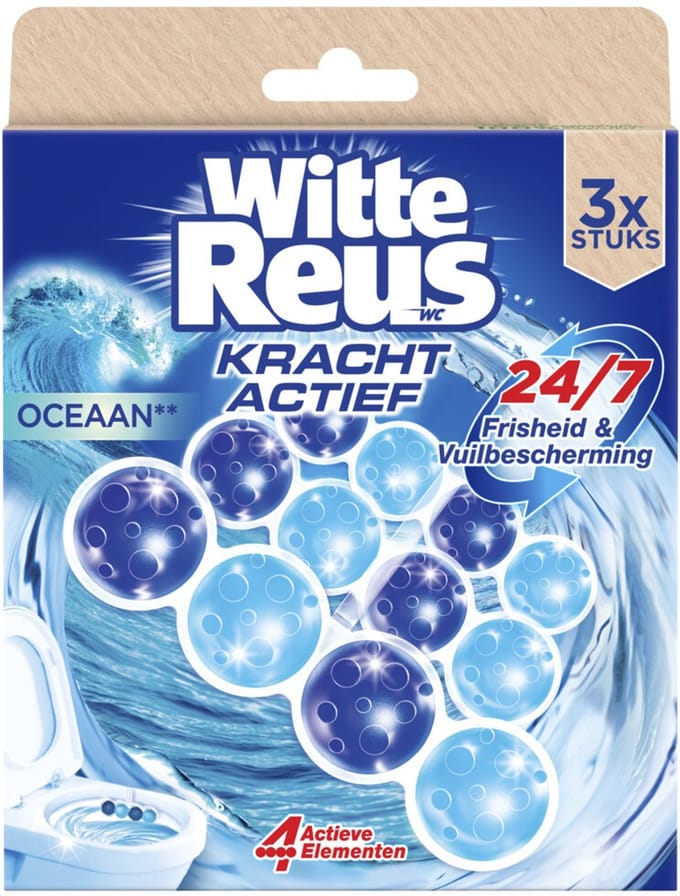 Witte Reus Toiletblok Kracht Actief Oceaan 3 stuks