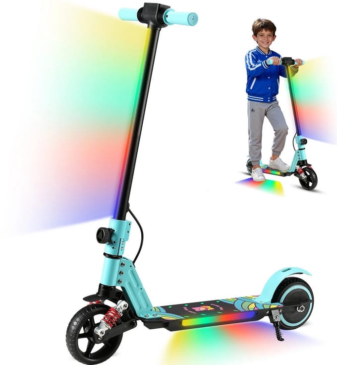 SIMATE S5 Elektrische Step Kinderen- Kinderstep - 130W -Max 14km/u - Hemelsblauw