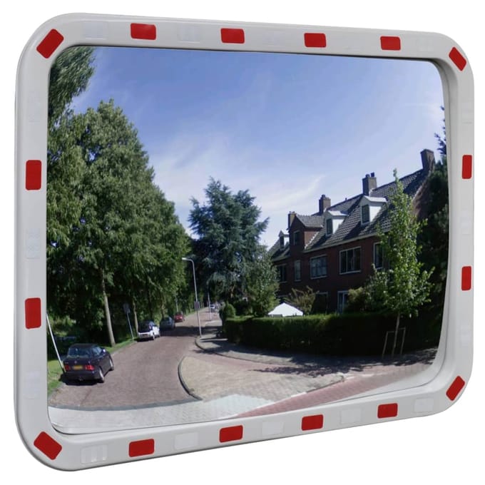 Vidaxl Lustro Drogowe, Rectangulaire, 60 X 80 Cm, Avec Cadre Réfléchissant