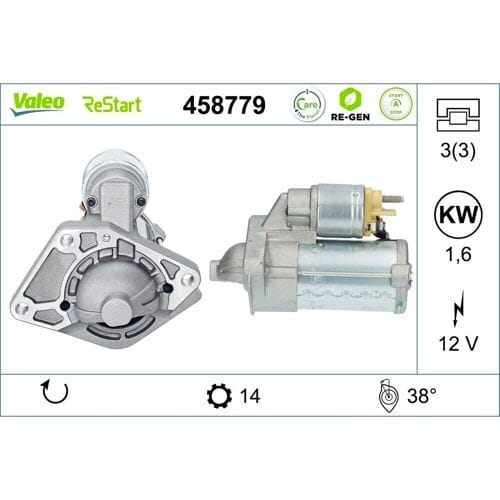 Starter VALEO RE-GEN STOP&START; - AT VALEO 458779