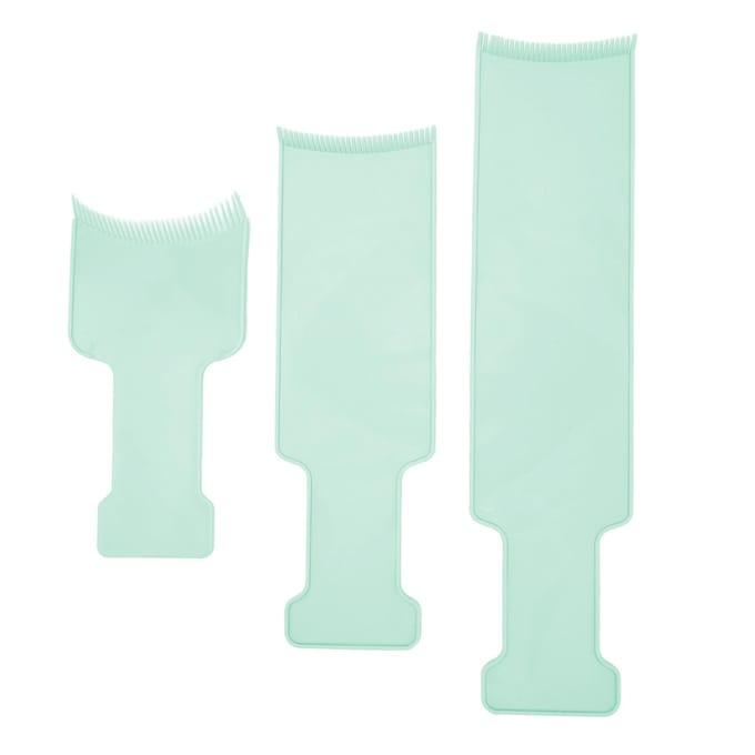 3 stuks Highlightbord Barbershop Kapsalon Haarkleur Sectioneerpeddel Set Kappersgereedschap voor groen