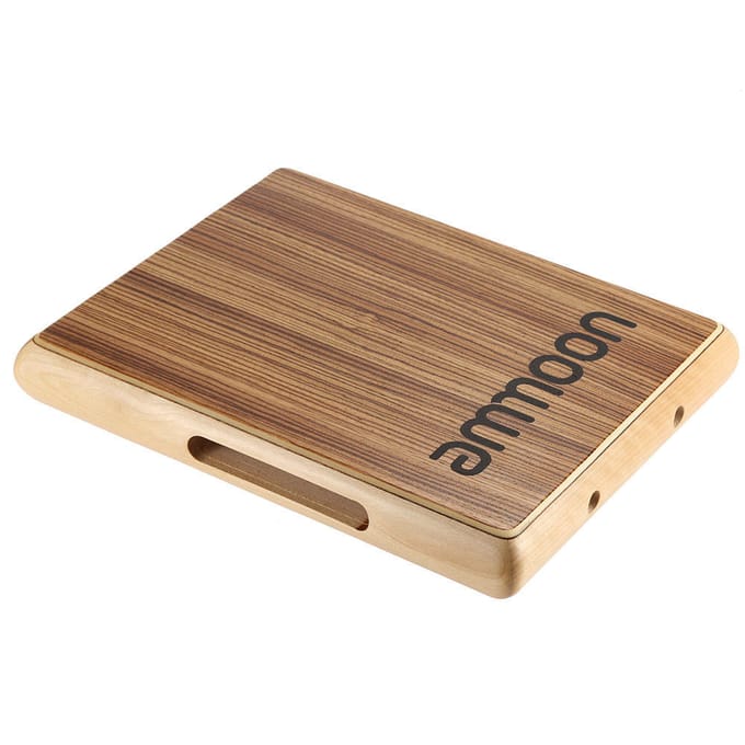 Compacte reiscajon plat handtrommel persussie-instrument 31,5 * 24,5 * 4,5 cm beige